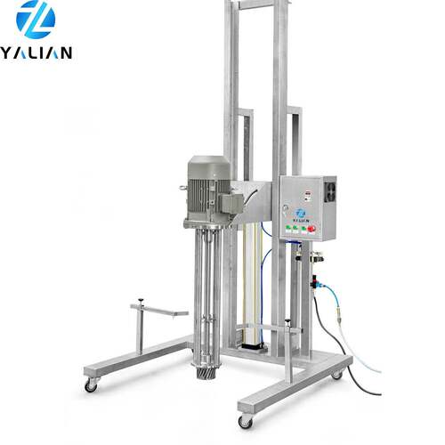 100L可移动气动升降变频调速均质机和100L可移动双层加热