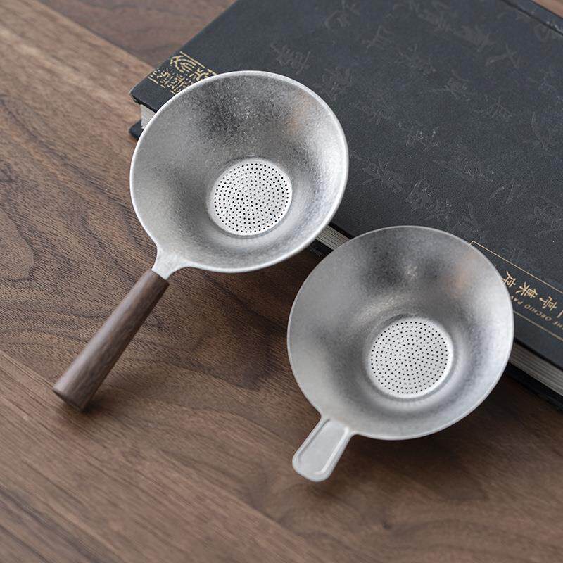 纯钛茶漏茶滤茶叶过滤器家用办公泡茶功夫茶具配件茶叶漏斗过滤网