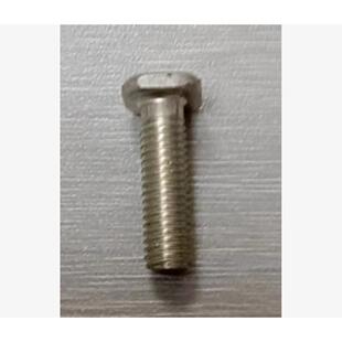 总长度19 铜镀锡 牙外径5 头长9宽8 四方平头螺钉M5
