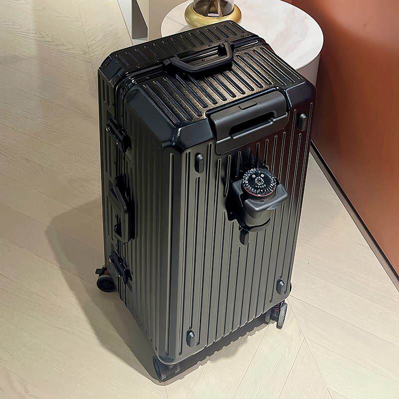 正品新款多功能大容铝框箱行李箱女量行22寸登机拉杆男万向轮密码