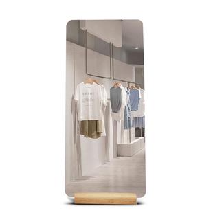 轻奢服装 店拱形四角圆镜子全身穿衣镜家用简约落地镜显瘦试衣镜