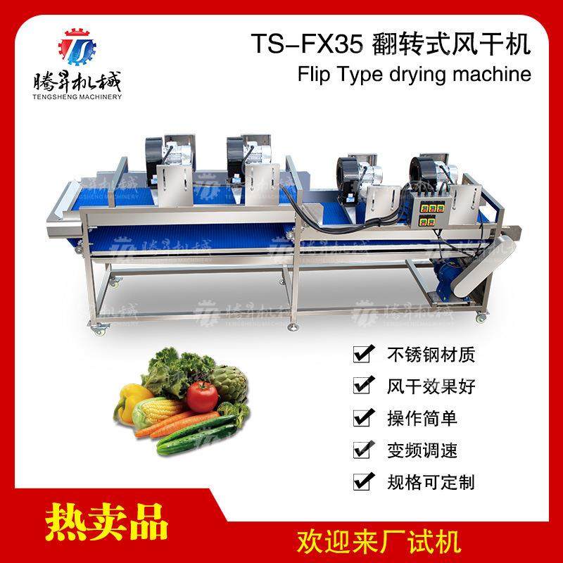 蔬菜沥水风干机 果蔬风干成套设备 翻转式风干作业线 大型风干机
