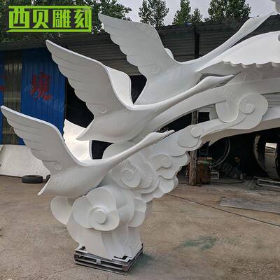 不锈钢雁群雕塑广场园林装饰摆件不锈钢动物雕塑大雁南飞雕塑