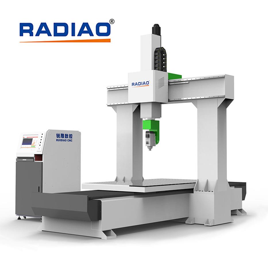 广东锐雕RD-2513F5五轴雕刻机立体工件平面雕刻加工
