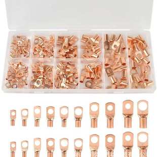 裸压线钳爆50b规sc170pcs盒装 窥款 铜端子鼻子美金色口hsawg
