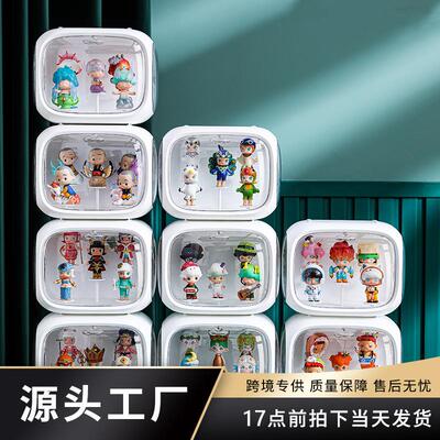 太空舱盲盒收纳盒泡泡玛特展示架透明亚克力盒子手办摆件防尘柜箱