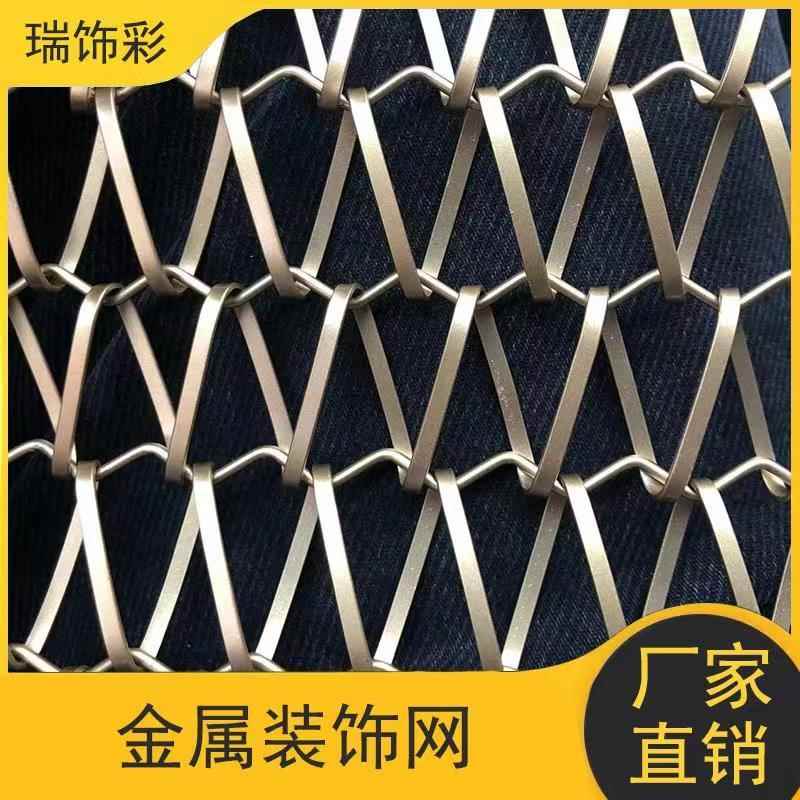 不锈钢螺旋垂帘金属编织网背景墙屏风隔断网幕墙吊顶丝网装饰网帘