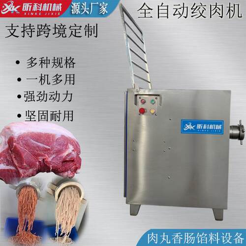 直销商用小型绞肉机全自动大功率冻肉绞肉设备香肠包子肉饼绞馅机