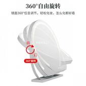 带灯圆化妆半镜可调节台式 面补光美妆卧室169宿舍妆台 桌旋转梳式