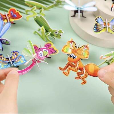 Creative Cartoon Children's Small Toys Handmade 3D Puzzles I