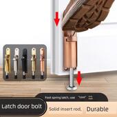 门闩旋转门接地门闩接地门闩框架玻璃门锁表面安装 木门地板锁弹簧