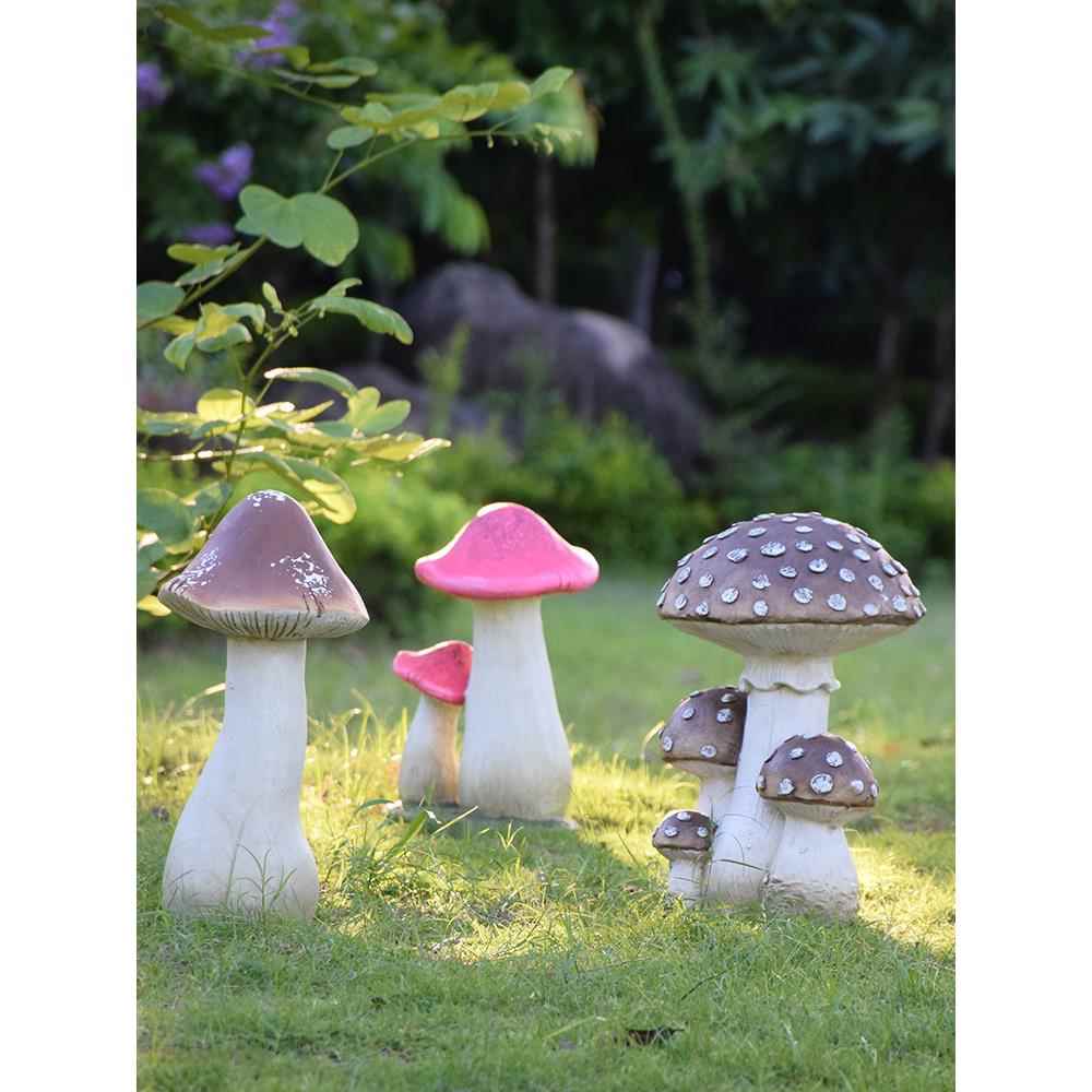 户外仿真植物树脂蘑菇摆件花园庭院装饰园林景观公园草坪绿化小品