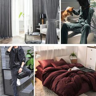 Textile Fabric For DIY 14Colors Sewing Home Velvet