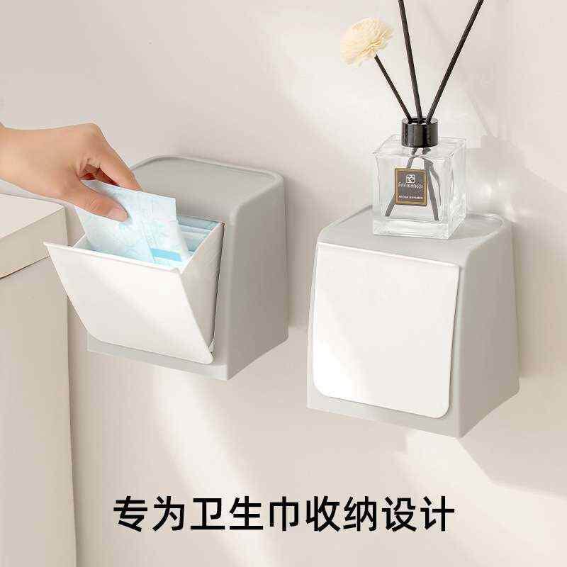 壁挂式垃圾收纳盒鞋套卫生巾收纳盒一盒多用轻松收纳壁挂