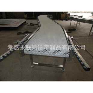 生产热销塑料链板输送机316L超强耐酸链板输送机转弯链板输送机