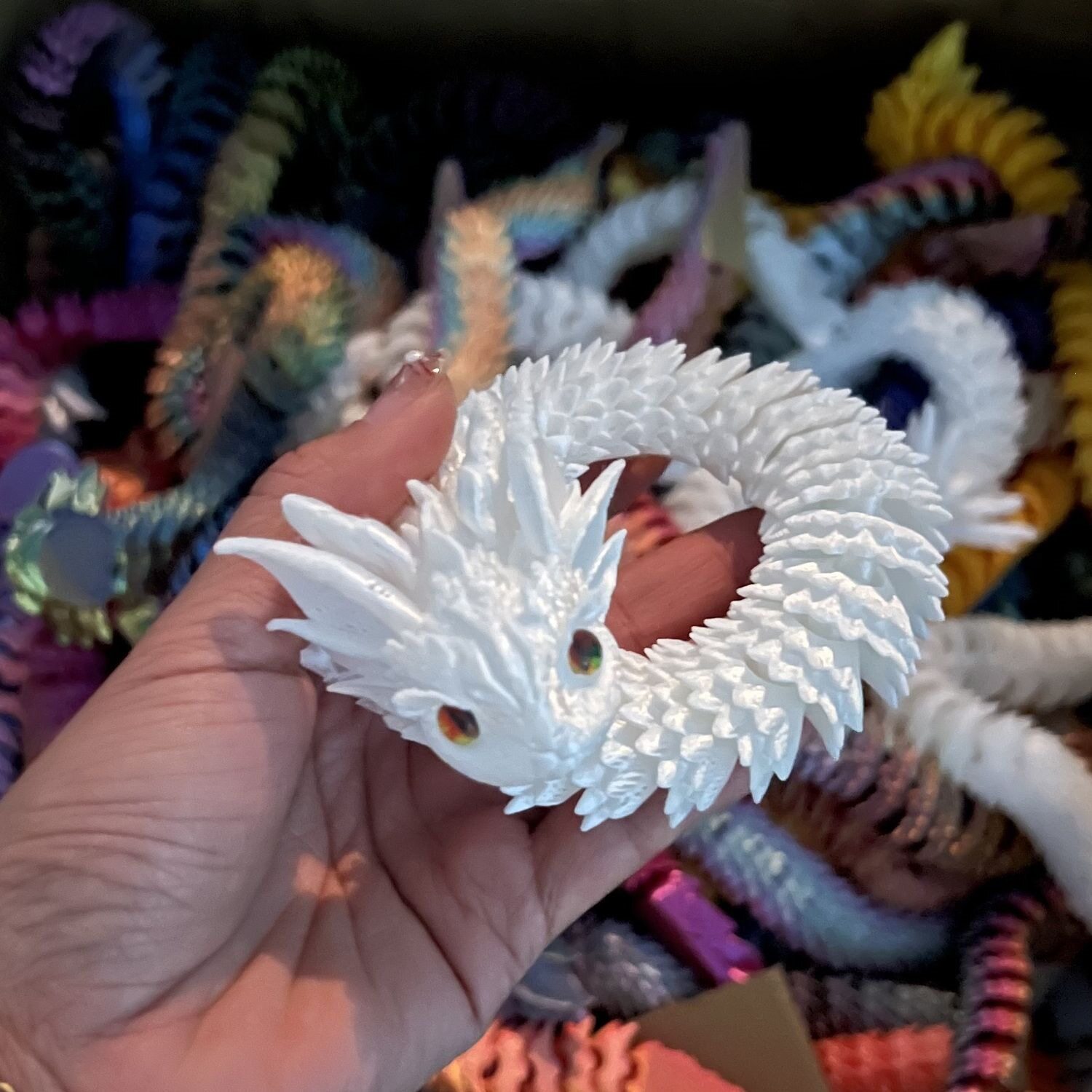3D打印美娇蛇系列玩具-蛇年摆摊3