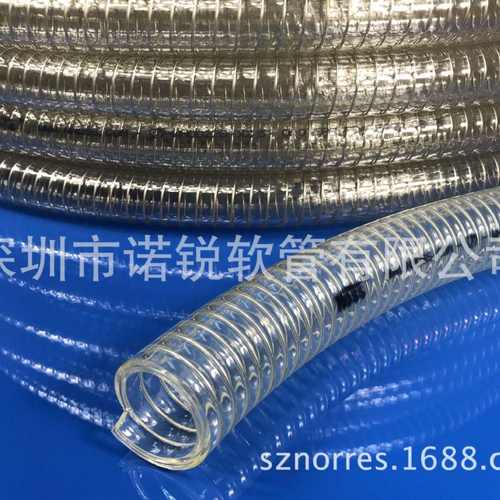 抽水pvc进水管食品级排水管软管pvc 丝带钢软管 透明 食品级水管