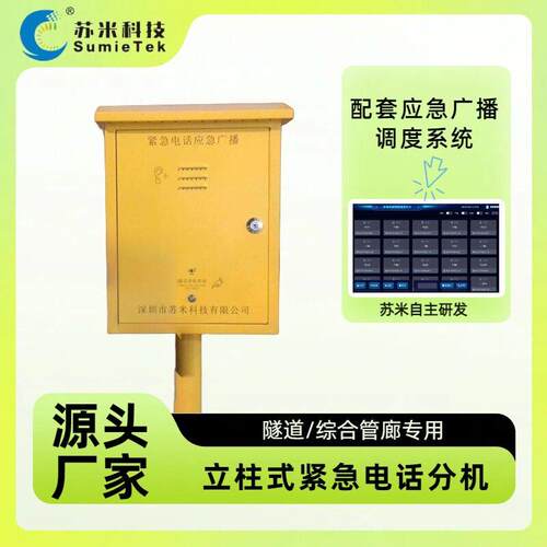 道内紧急电紧话机 I P光纤型急电SM-HJL话主机 苏米科技 隧厂家直