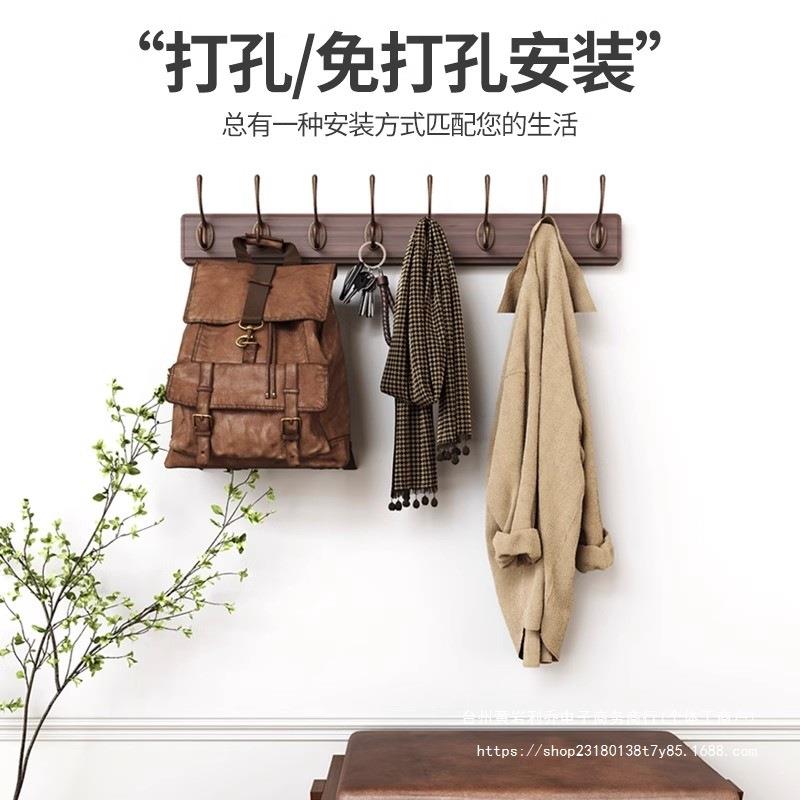 衣架墙上壁挂免打孔墙壁衣钩F97TMSH6服挂后入挂户玄关门卧室进门