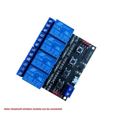 Ttl串口4路4路继电器模块控制板与自锁联锁点动按钮控制5V电源