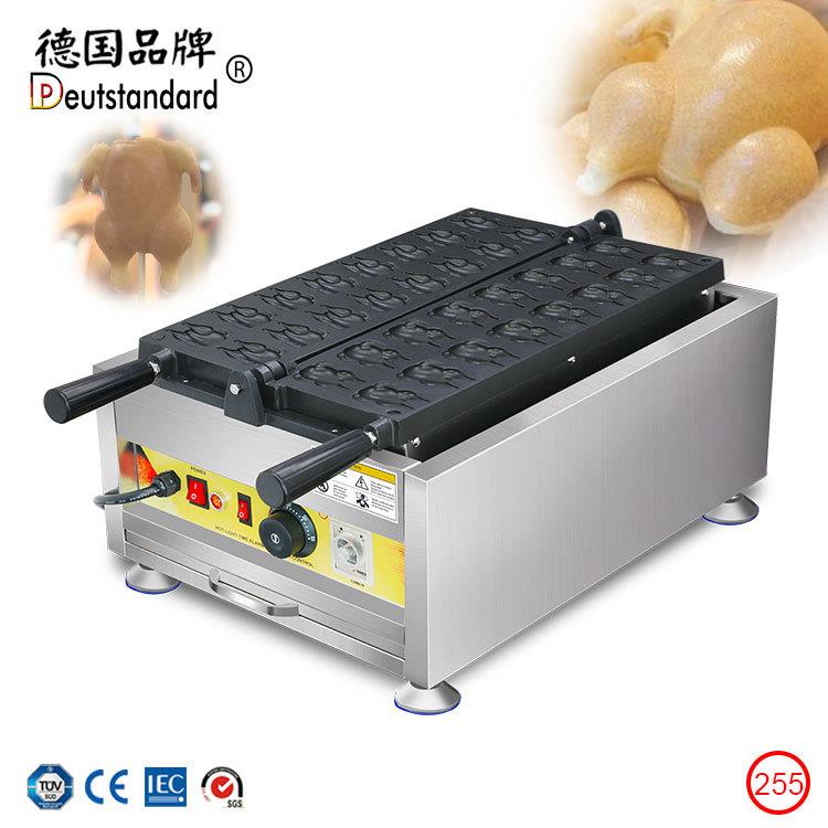 商用小鸡型华夫饼机商用电热烤饼设备鸡形华夫饼烘培小吃设备