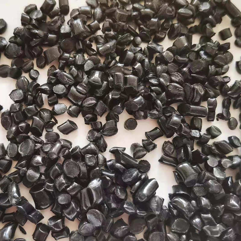 厂家现货批发黑色pvc颗粒 再生颗粒发泡颗粒 管料再生黑色颗粒