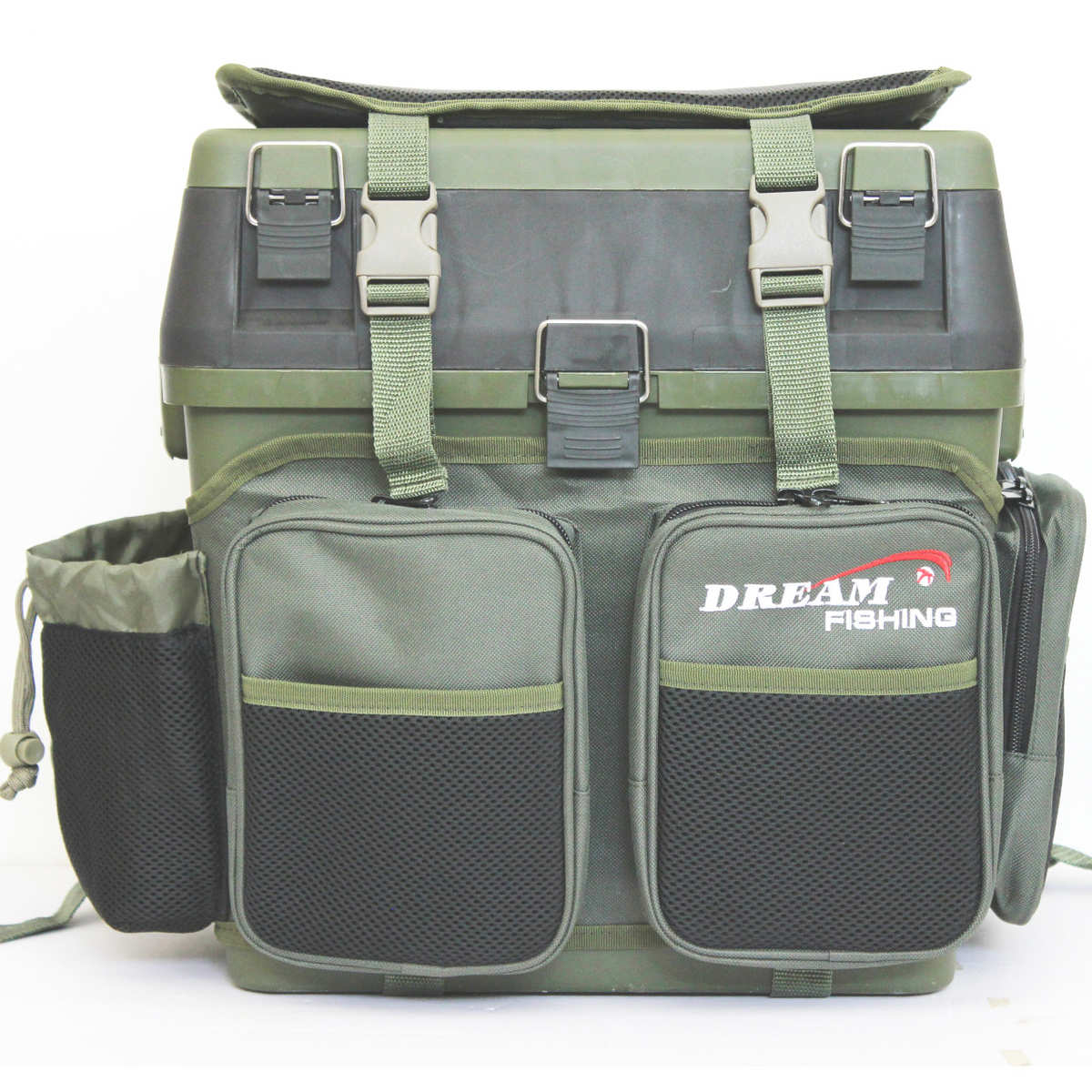 箱箱矶钓路收纳亚台pp可坐可背钓鱼箱箱箱威海材质钓