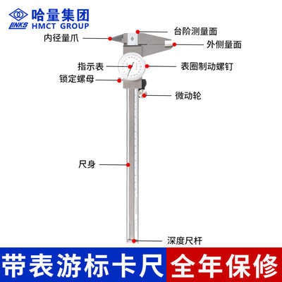 供应LINKS量具哈量带表游标卡尺  0-200-300-mm