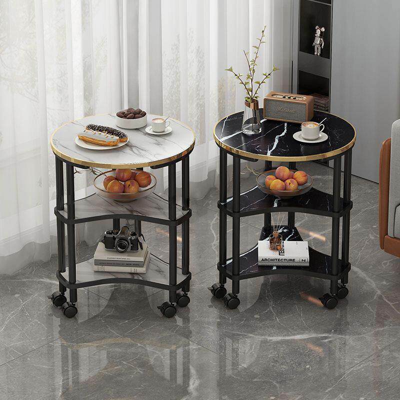 Small Nordic-style luxury sofa side table, suitable for livi