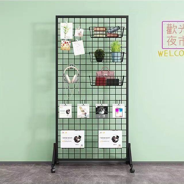 展示置物架立式网架落地移动网片网格网架饰品架照片墙饰品架挂网