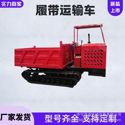 果园拉果子用履带运输车 水陆两用座驾式5吨履带车