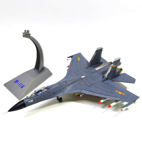 新款1:72/4811B飞歼机模型合金真J11B战斗机军模仿苏27事礼摆件军