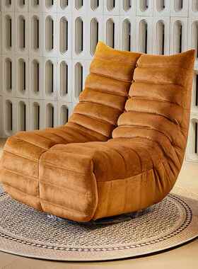 躺W6单旋人发多功能毛毛虫沙躺椅电动客厅转M2-1懒人摇椅可可睡沙