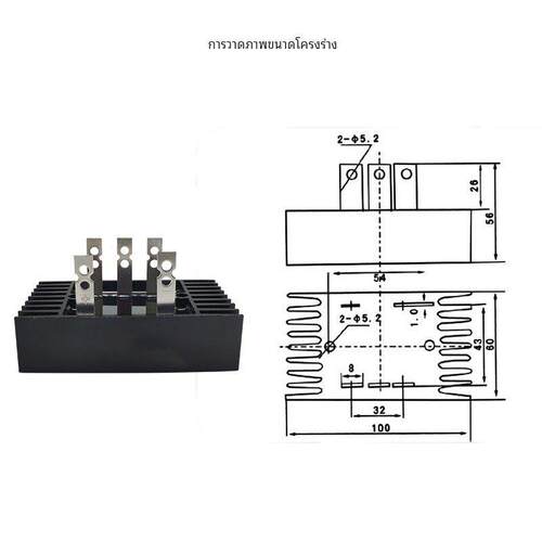 QL100A单相整流桥模块SQL100A1600V三相桥式整流器60A40A1000V