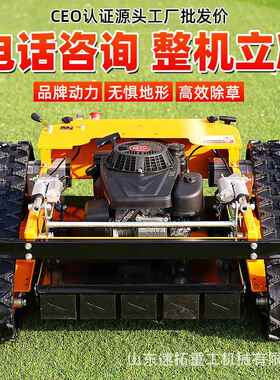 新带款全形遥控割GJT草机履式家用地小草型出口自动除草机智能碎