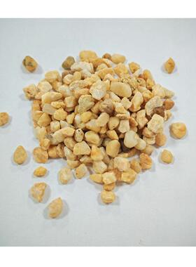 黄色装饰彩石子3-5cm - 假山鱼池造景+室内仿真植物铺地石