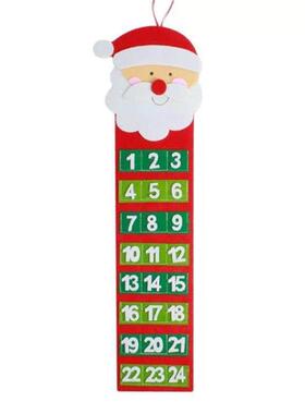 Santa Claus Snowmen Christmas Advent Calendar Door Wall Wind