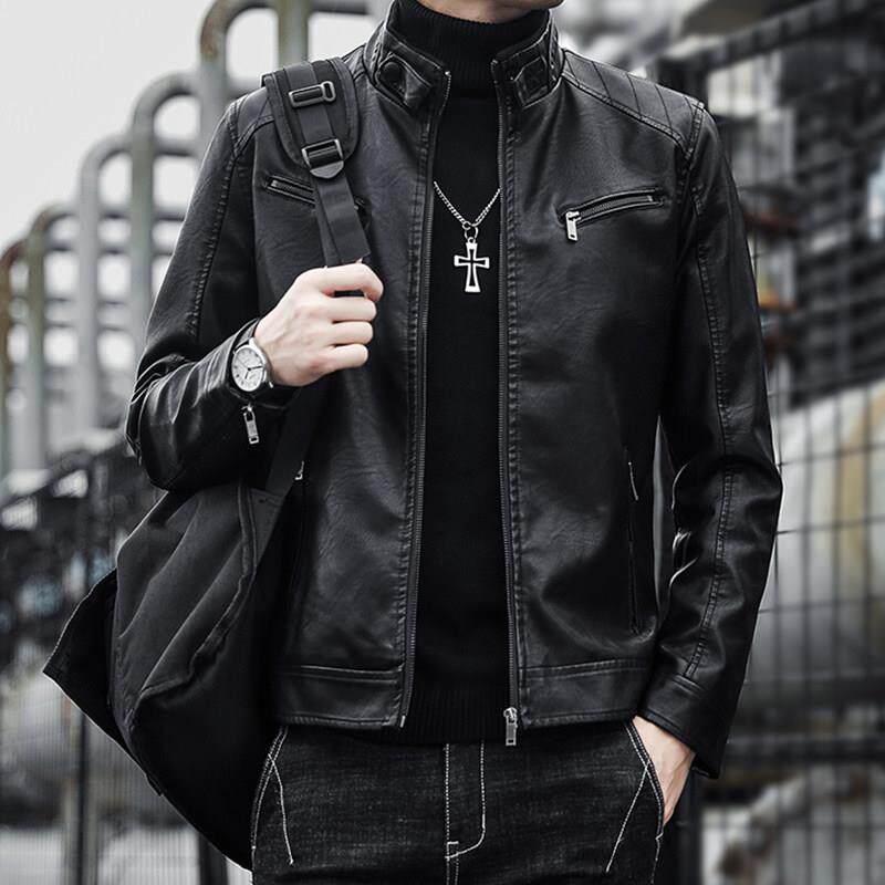 真皮皮衣外套男士2025秋冬季韩版潮流时尚修身帅气短款夹克机车服