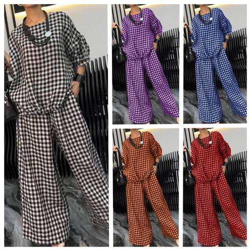 Summer and Autumn Women's Elastic Back Drawstring Button