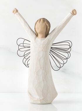 高档美国w摆illw tree人物雕像件 愿一毕业蜜礼物仪o式感送闺生日