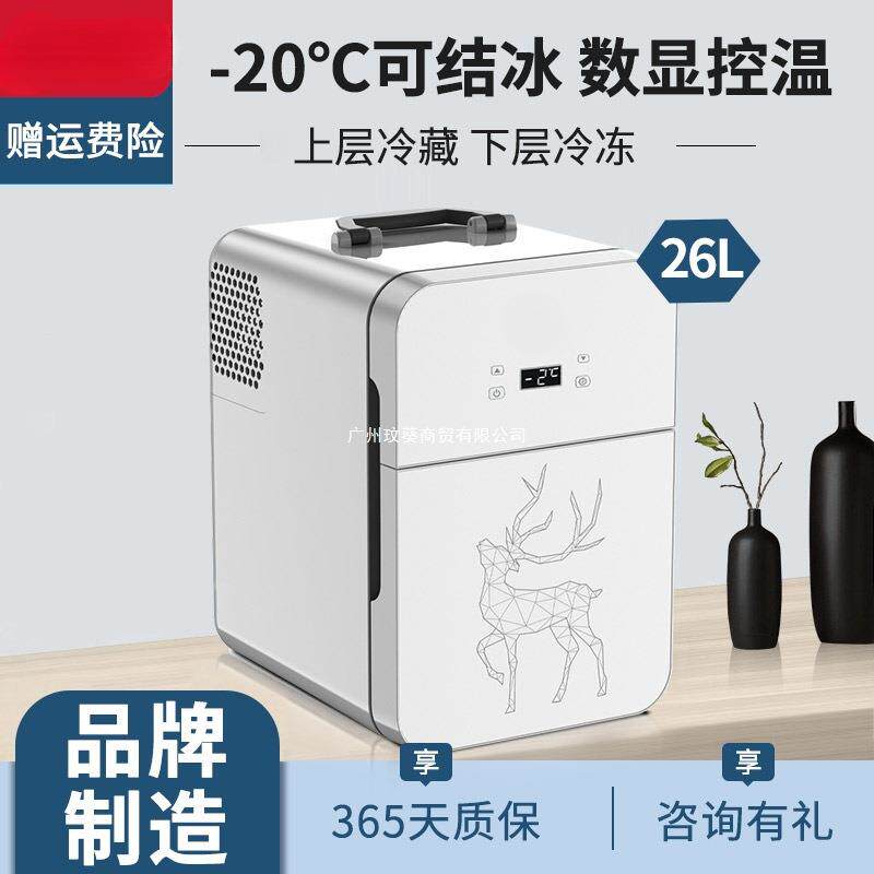 SAST迷你小冰箱小型家用宿舍车载冰箱迷你学生小冰柜冷藏冷冻20L