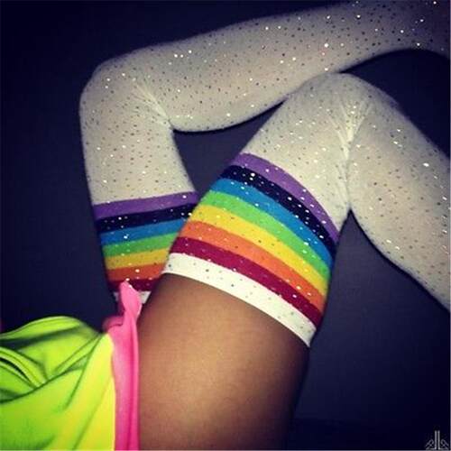 Women Stockings Women Socks Rhinestones Thigh High Over The