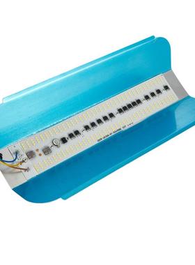 蓝色led50W太阳灯碘钨灯工地灯卤钨灯钨丝灯100W户外防水照明射灯