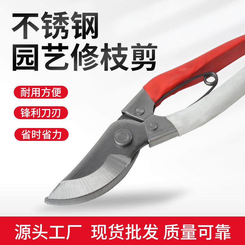 园林修枝剪刀日本加厚钢强力剪刀修剪果树枝干园艺修枝剪厂家