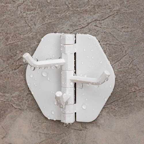 Invisible corner hooks for bathroom and kitchen storage, no-