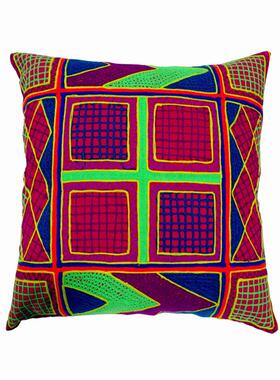印西度口波TH-1米亚风民彩色刺绣靠进垫抱枕酒店宿软装几何亮色靠