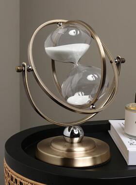 北欧家居创意玻璃沙漏计时器书架电视柜个性软装饰品复古沙漏摆饰