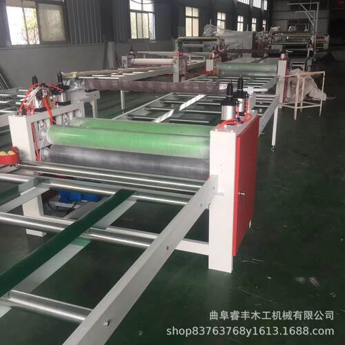 木饰面贴面机1320型全自动PUR贴纸机玻镁板彩钢板贴面机覆面机