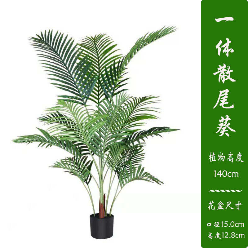落地绿装饰散葵优质客厅北欧贵妃款造景室内仿真物盆景尾假植葵植