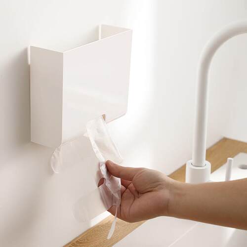 Wall-mounted disposable glove storage box, refrigerator side